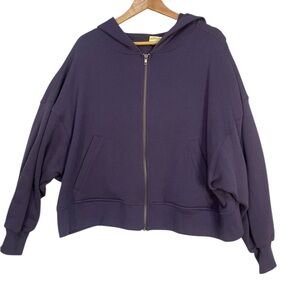 Wild Fable Women's Full Zip Purple Hoodie XXL